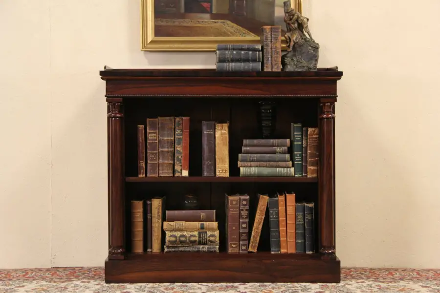 Photo of French Classical 1880 Antique Console or Bookcase, Owned by Governor Connally
