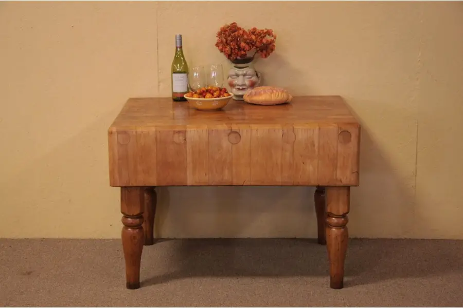 Photo of Country Victorian Butcher's Chopping Block
