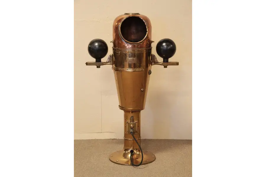 Photo of US Navy Ritchie Lionel Brass Ship's Binnacle Compass