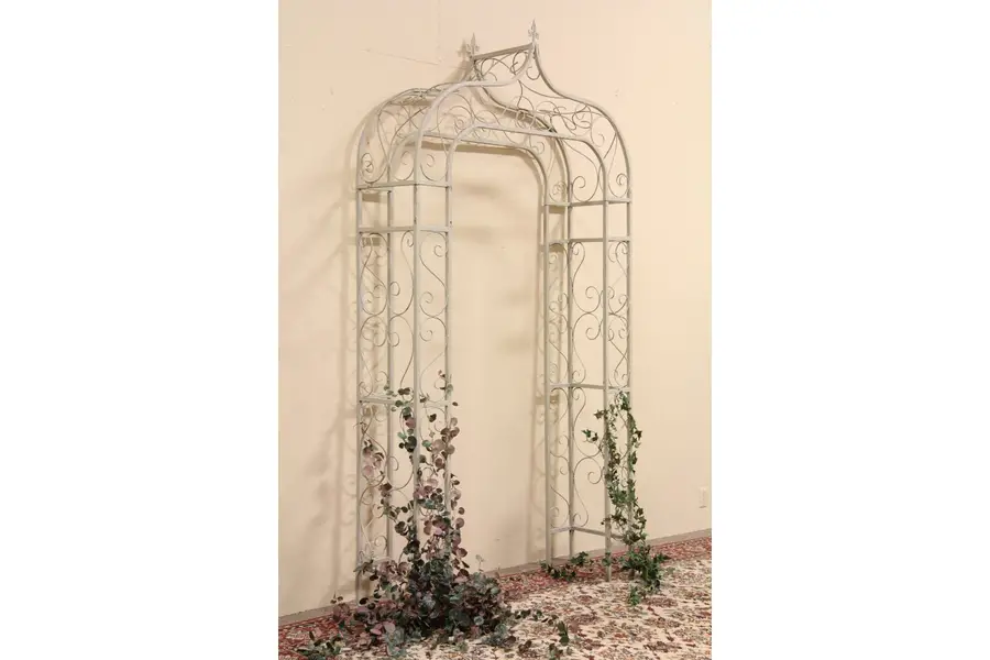 Photo of Iron Garden Arbor Archway Trellis