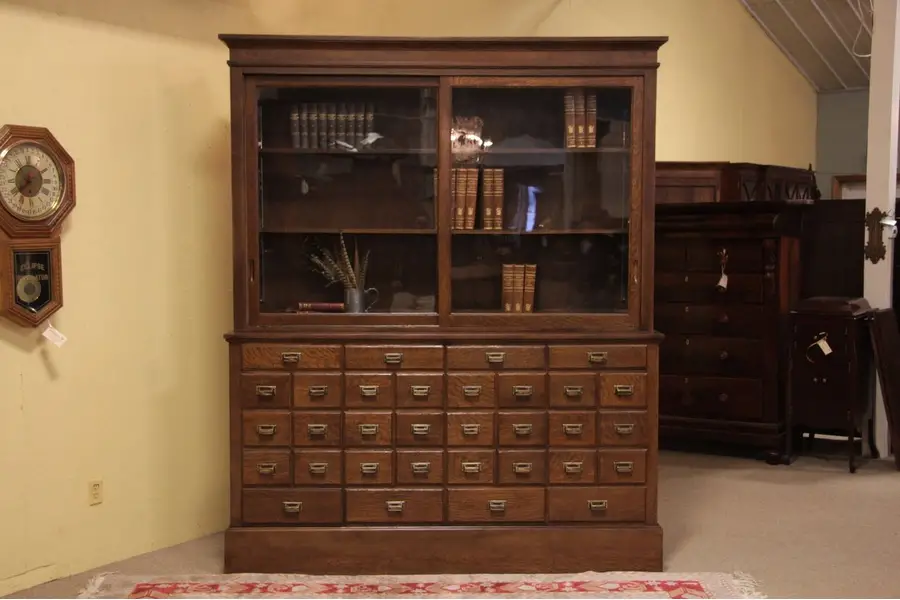 Photo of Pantry or Pharmacy Apothecary 24 Drawer Cabinet