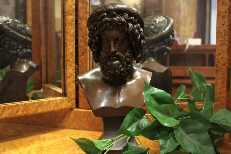 Photo of Bronze Sculpture - Bust of a Greek Man
