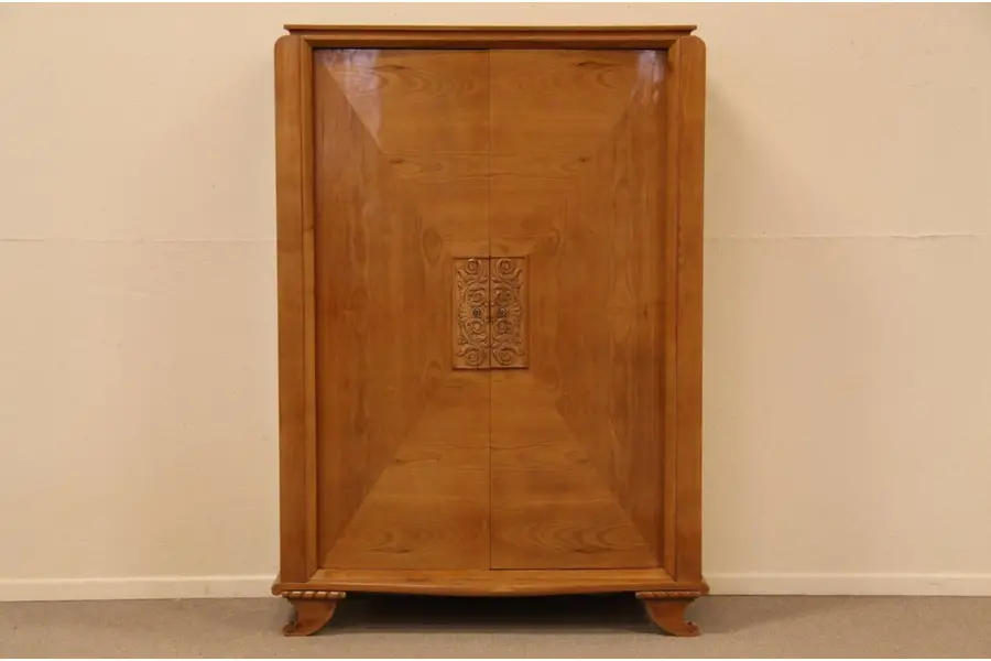 Photo of Mid Century or Art Deco Cherry Armoire