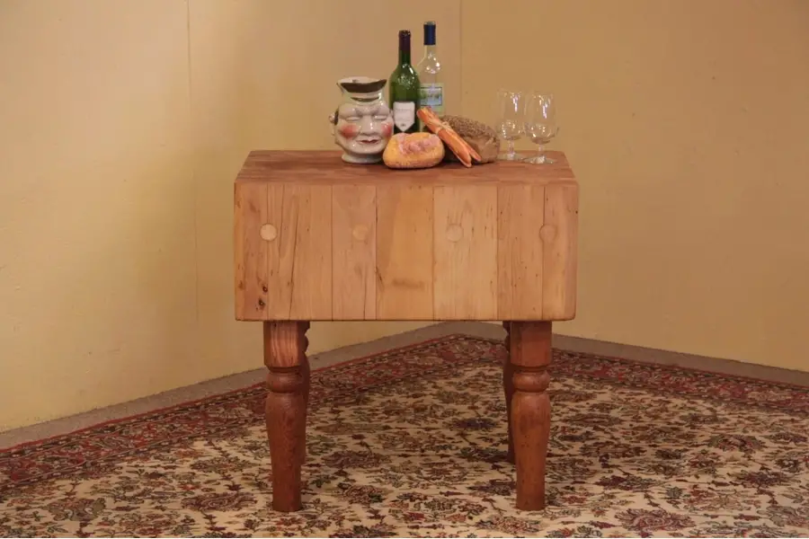 Photo of Country Victorian Butcher's Chopping Block