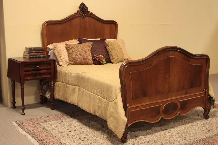 Photo of French Carved Antique Full Size Bed