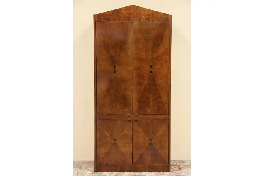 Photo of Henredon Cherry Entertainment Center Armoire