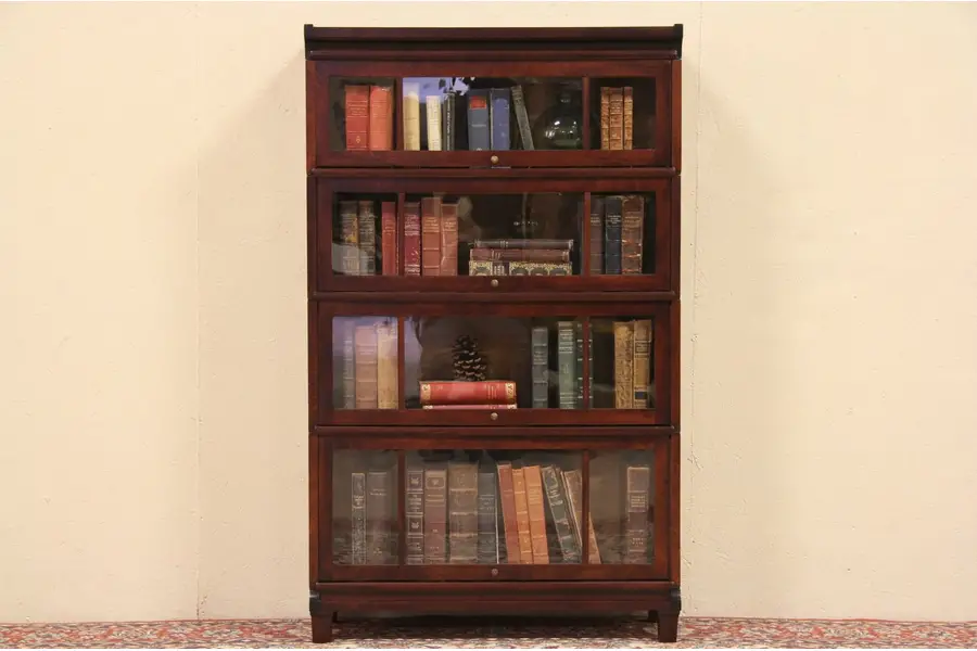Photo of Viking 1906 Antique 4 Section Stacking Lawyer Bookcase
