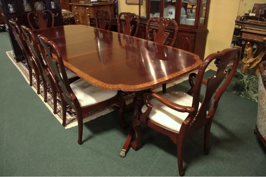 Photo of Chippendale Dining Set, 9'8" Table, 8 Claw Chairs