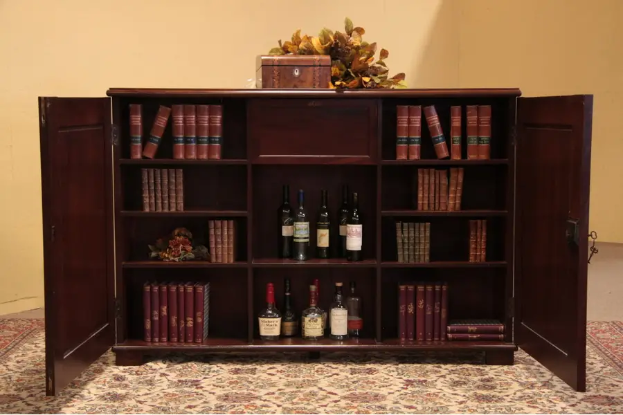 Photo of Bookcase or File Cabinet, Desk or Bar