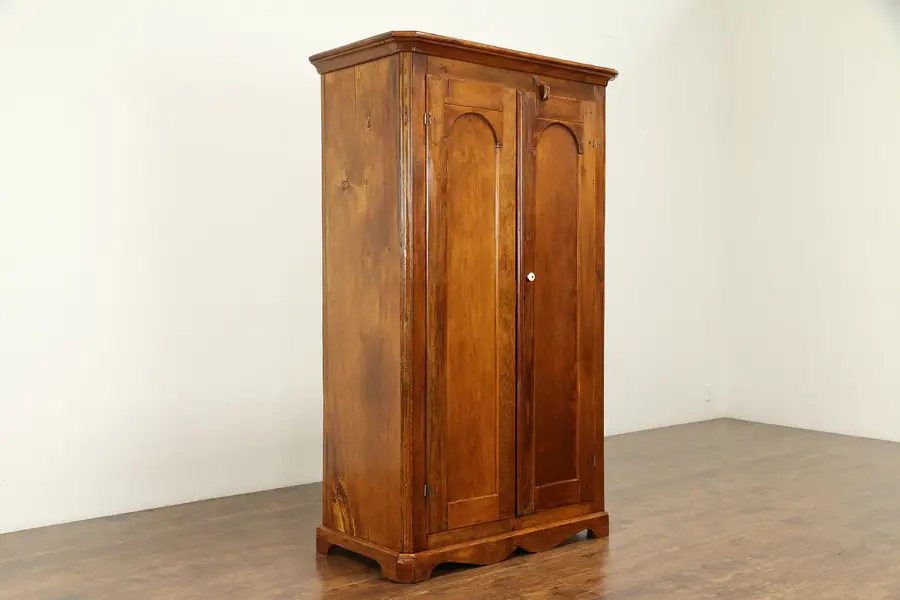 Photo of Country Pine Antique 1850's Primitive Armoire, Wardrobe or Closet