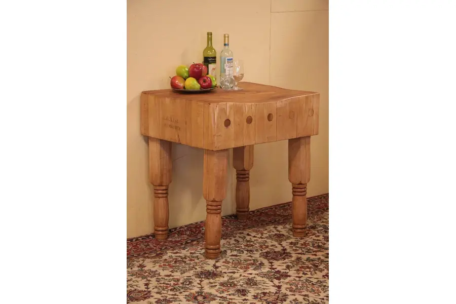 Photo of Butcher's Maple Antique Chopping Block, Appleton WI