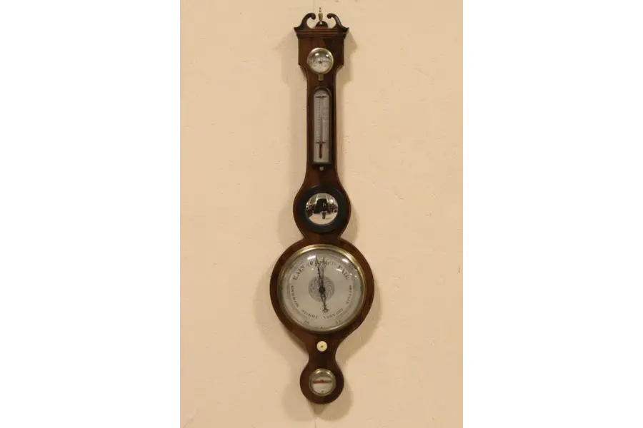 Photo of Mahogany English 1880 Antique Barometer