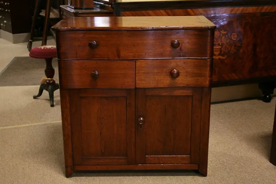 Photo of Country Walnut 1840 Lift-lid Commode, Bonnet Box