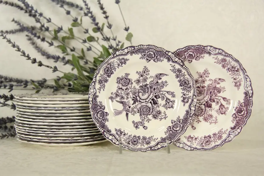 Photo of Bristol Crown Ducal English Set 18 Bread & Butter, Appetizer or Dessert Plates