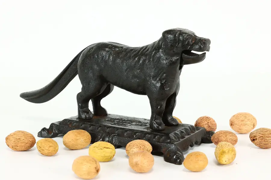 Photo of Farmhouse Antique Cast Iron Dog Nutcracker, World's Fair 1904