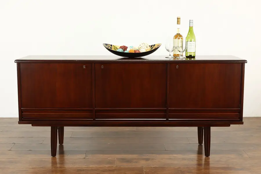 Photo of Midcentury Modern Vintage Teak Credenza Sideboard, Server, TV Console