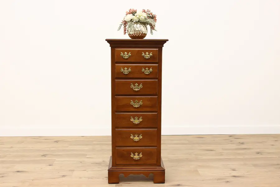 Photo of Traditional Vintage Maple 7 Drawer Lingerie or Jewelry Chest, Sumter