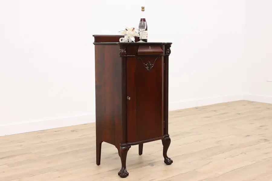 Photo of Empire Antique Mahogany Music, Wine, or File Cabinet