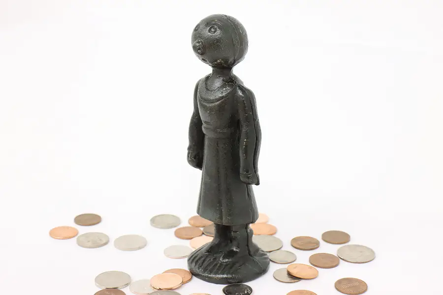 Photo of Cast Iron Antique Olive Oyl Coin Bank from Popeye Cartoon