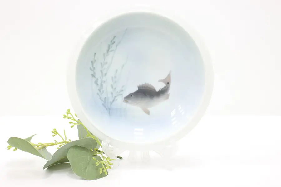 Photo of Danish Vintage Shallow Bowl with Fish, Royal Copenhagen