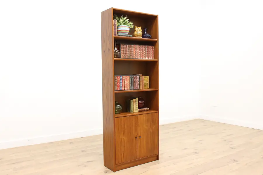Photo of Midcentury Modern 1960s Vintage Danish Teak Bookcase or Bath Cabinet
