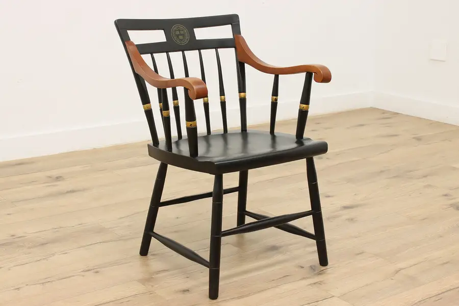 Photo of Harvard Veritas Truth Motto Vintage Birch Office Desk Chair