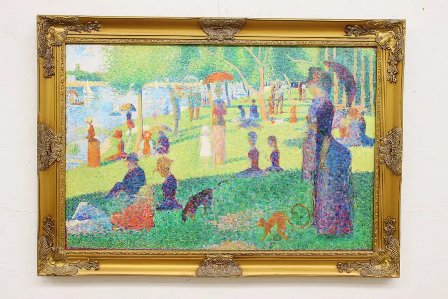 Photo of Sunday Afternoon on La Grande Jatte Vintage Print Seurat 41"