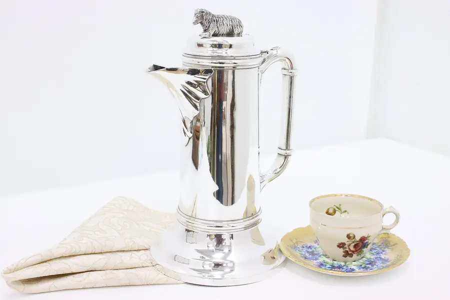 Photo of Victorian Antique Silverplate Wine Pitcher or Jug, Schmidt