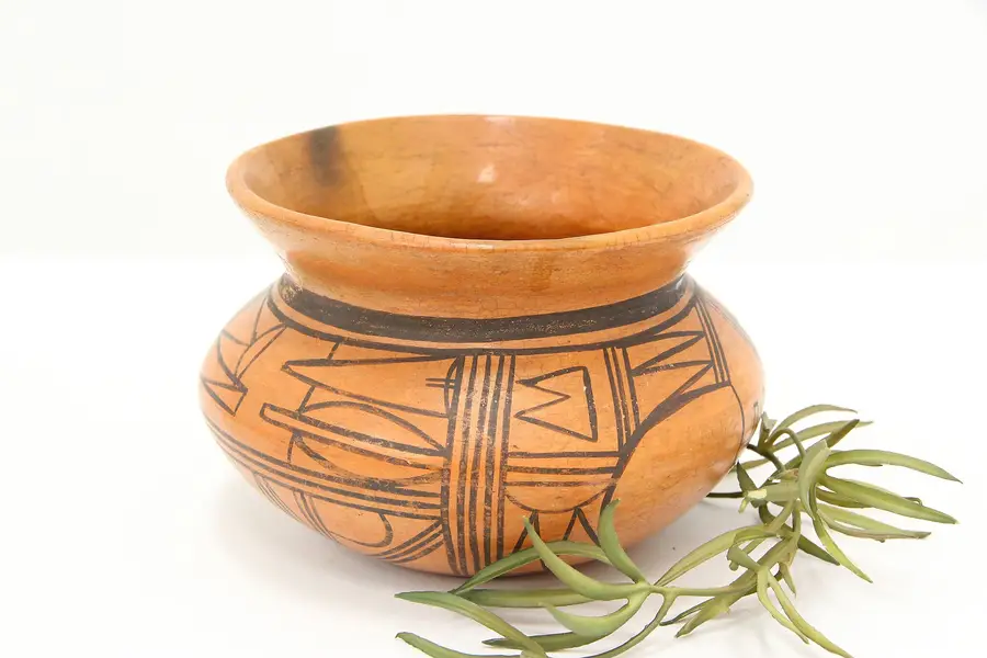 Photo of Native American Antique Hand Painted Pottery Vase