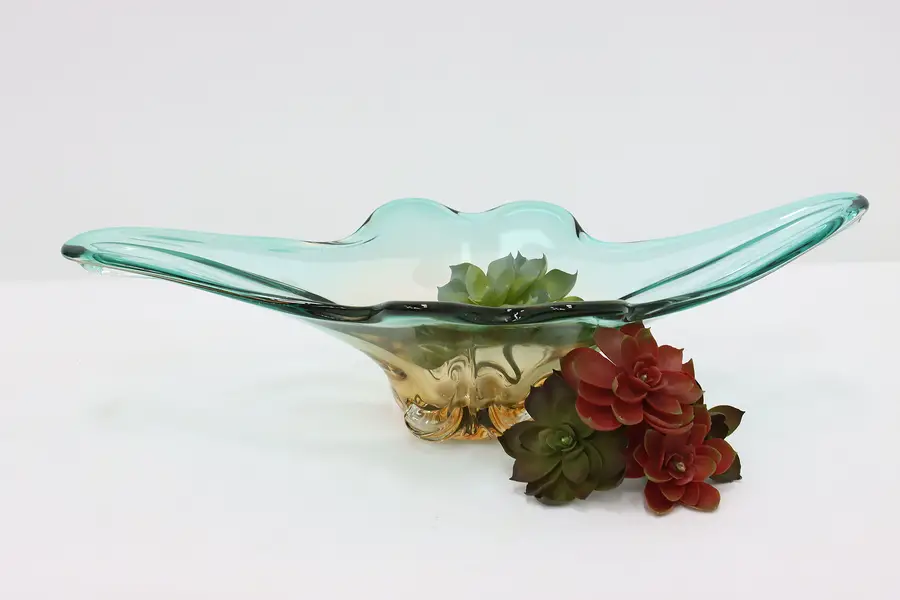 Photo of Italian Murano Art Glass Vintage Blown Centerpiece Sculpture