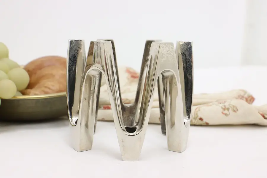 Photo of Midcentury Modern Vintage Silverplate Candleholder, Dansk