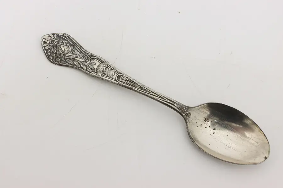 Photo of Old Sleepy Eye Antique Silverplate Collector Tea Spoon Unity