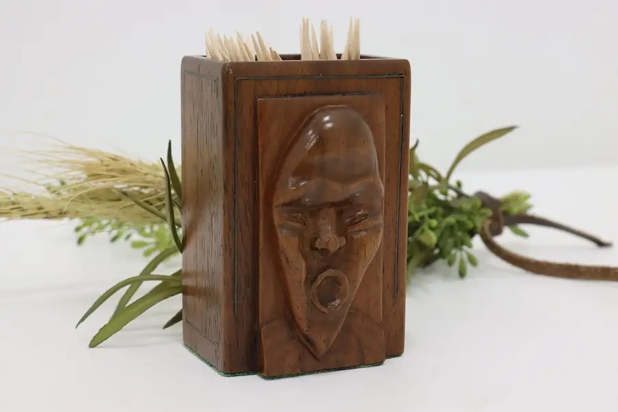 Photo of Hand Carved Rosewood Toothpick or Cigarette Holder, Bali, TW