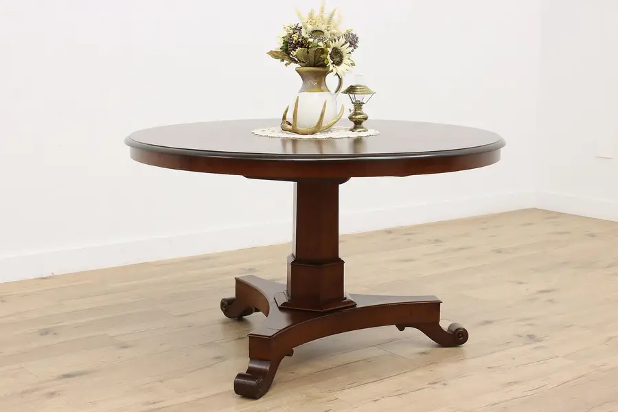 Photo of Empire Antique Round Mahogany Dining Hall or Breakfast Table