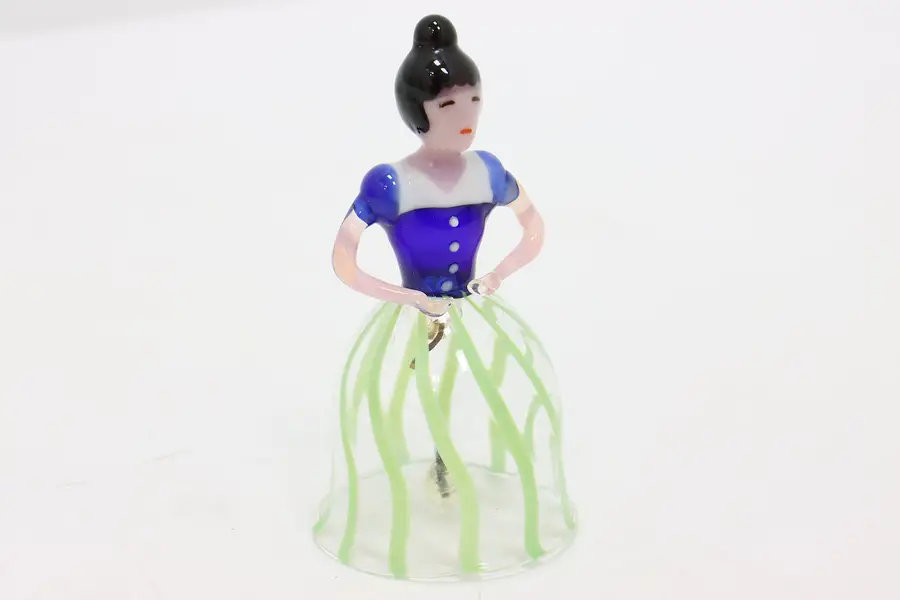 Photo of Murano Vintage Italian Art Glass Woman Shaped Bell