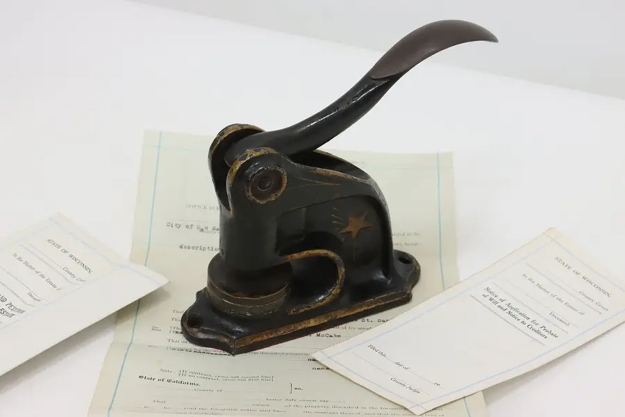 Photo of Cast Iron Antique Minnesota Dept. G.A.R. Letter Embosser