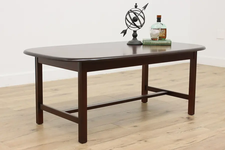 Photo of Midcentury Modern 70s Vintage Mahogany Coffee Cocktail Table