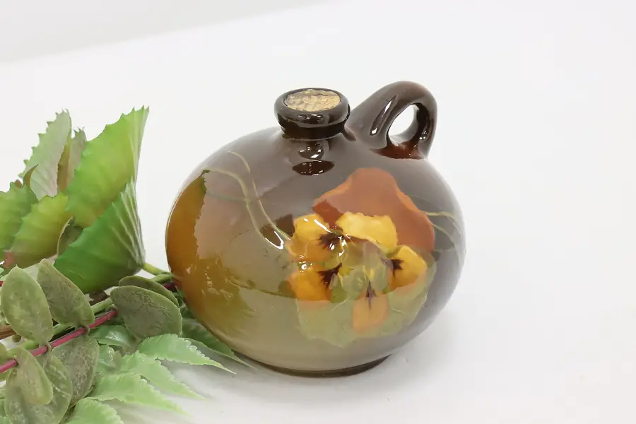 Photo of Louwelsa Antique Glazed Hand Painted Pottery Jug, Weller