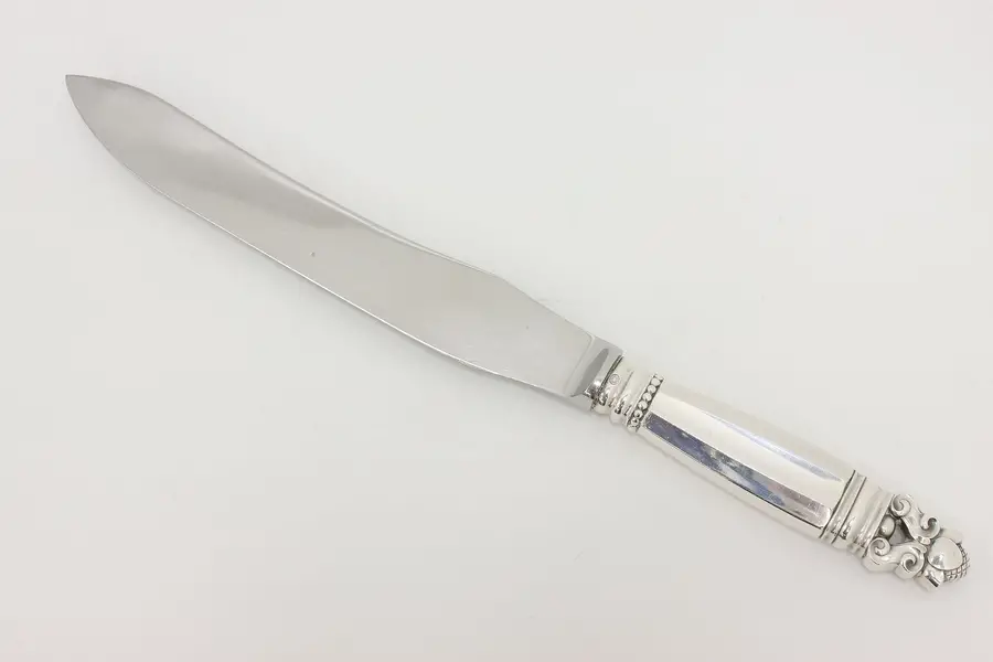 Photo of Danish Acorn Sterling Silver Carving Knife, Georg Jensen