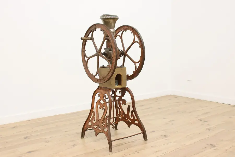 Photo of Elgin Antique Farmhouse Cast Iron Store Coffee Grinder Mill