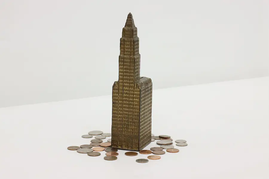Photo of Woolworth Building Antique Cast Iron Coin Bank