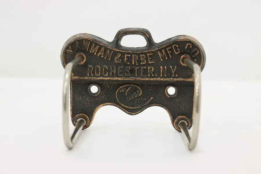 Photo of Victorian Industrial Antique Iron Wall File Hook, Yawman