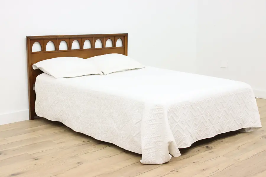 Photo of Midcentury Modern Vintage Queen or Double Size Bed Headboard