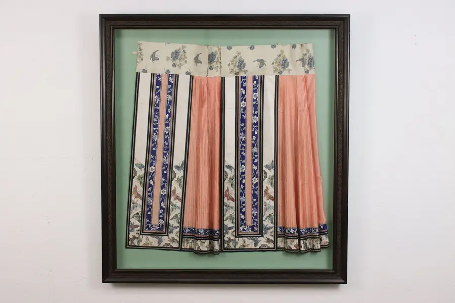 Photo of Framed Traditional Asian Ceremonial Dance Skirt, 48.5"