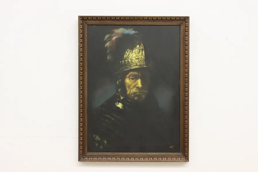 Photo of Man with Golden Helmet after Rembrandt Painting 32.5"
