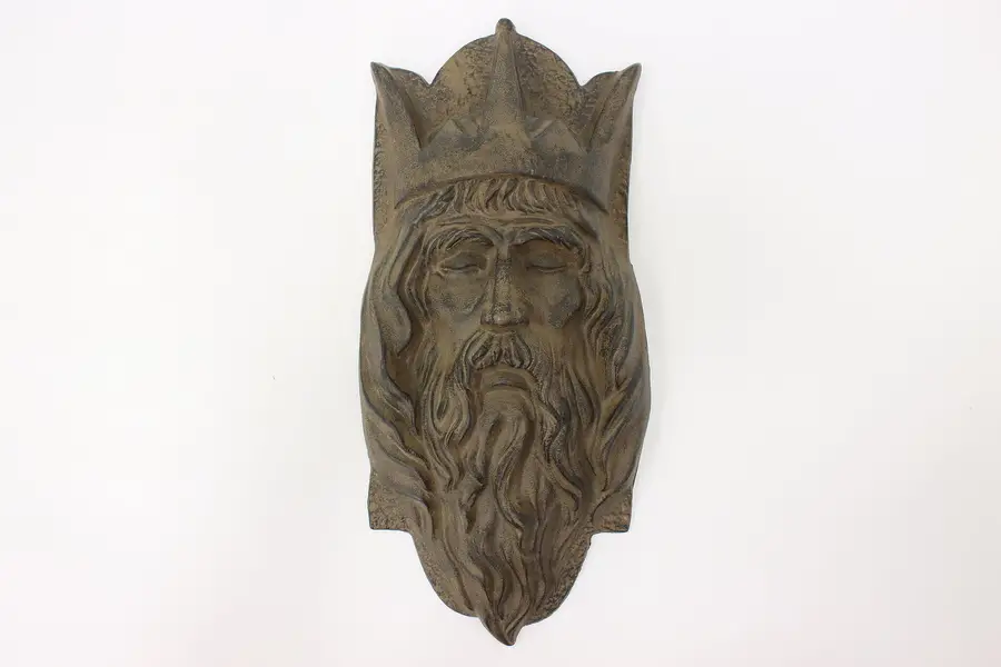 Photo of Wise King Vintage Cast Iron Wall Sculpture
