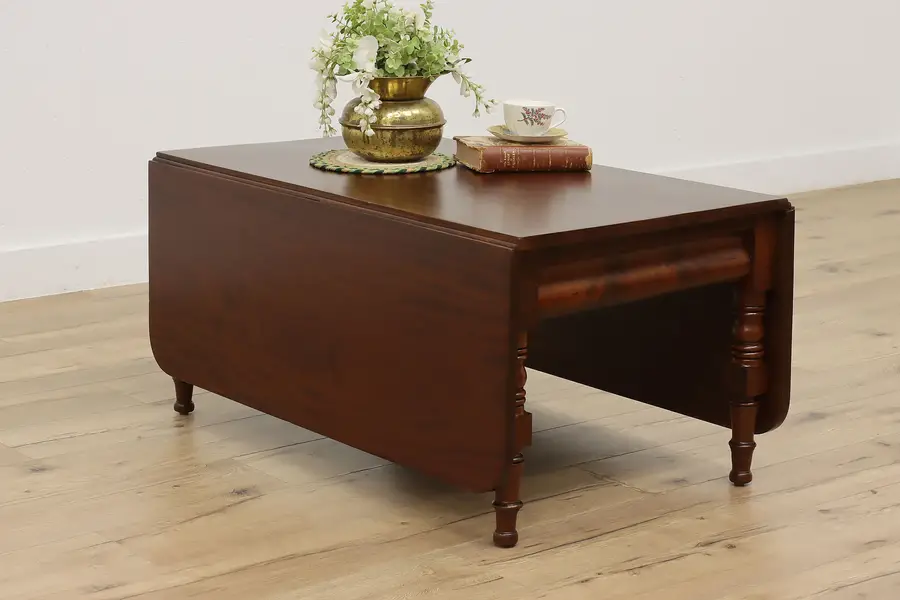 Photo of Empire Antique Mahogany Drop Leaf Coffee Table