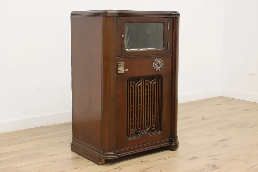 Photo of Wurlitzer Simplex Art Deco P12 Vintage Coin Jukebox, Working