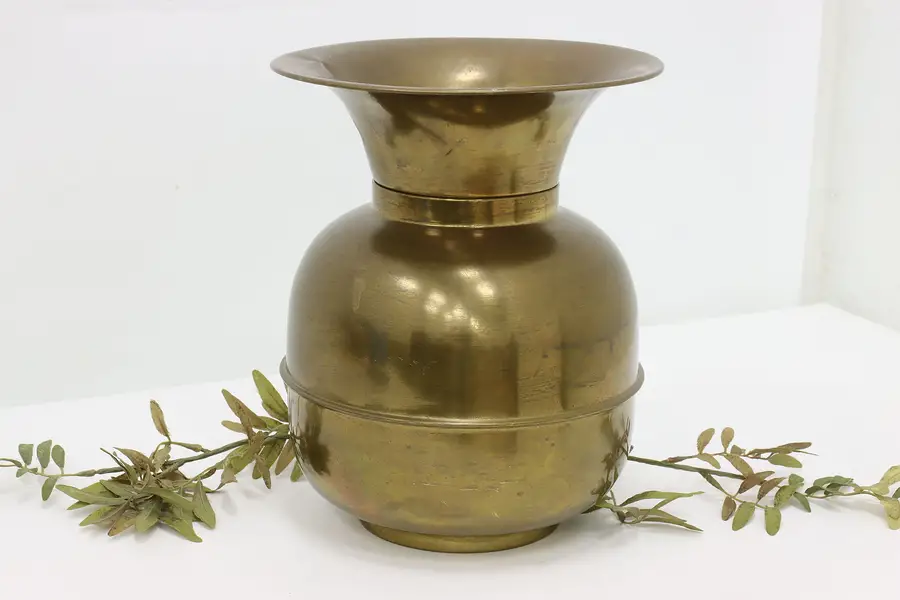 Photo of Farmhouse Vintage Brass Spittoon or Planter, Price