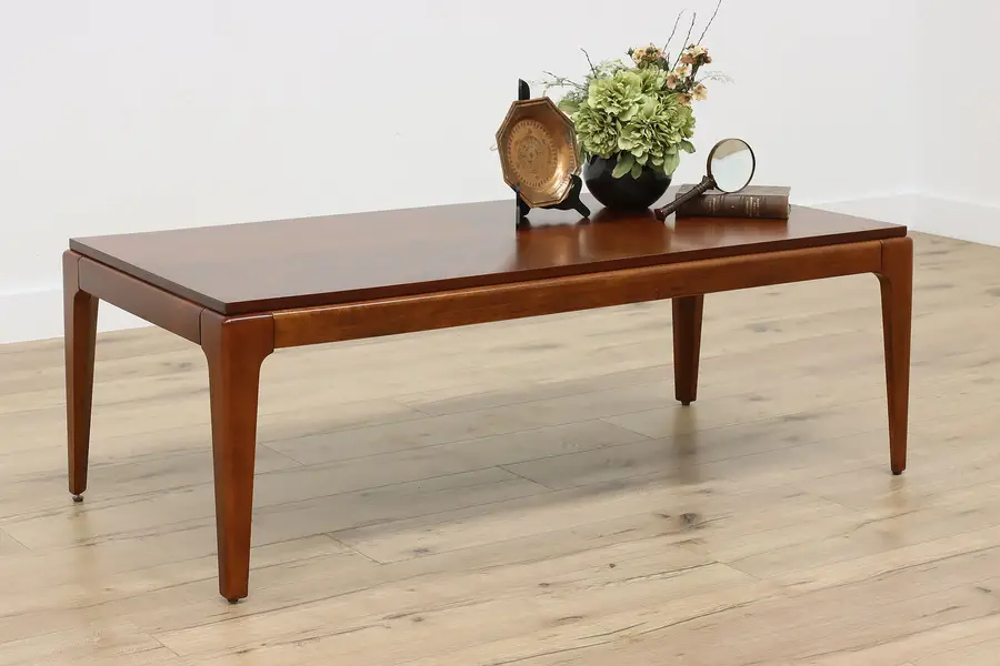 Photo of Midcentury Modern Mahogany Coffee Table, Gold & Williams